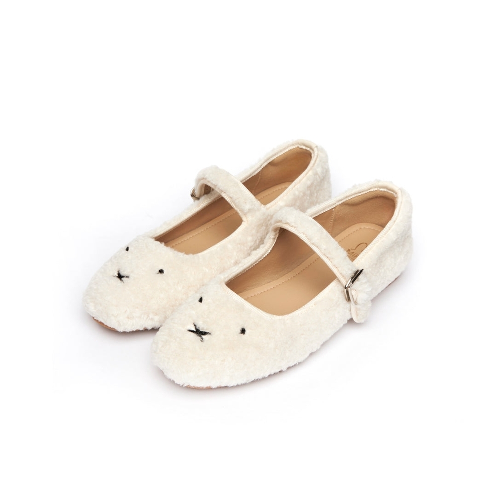 ✨️BNIB✨️ Miffy x The Korner Mary Jane Lambswool Loafers, Size 36 (US 6) 🐰